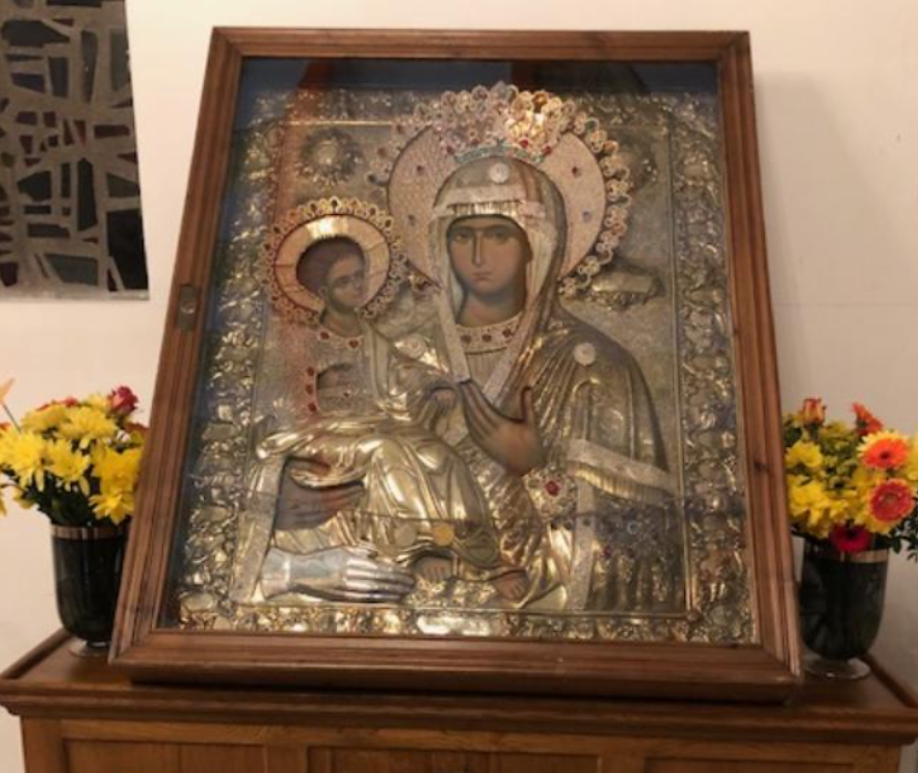 Велики благослов за верни народ у Франкфурту – икона Пресвете Богородице