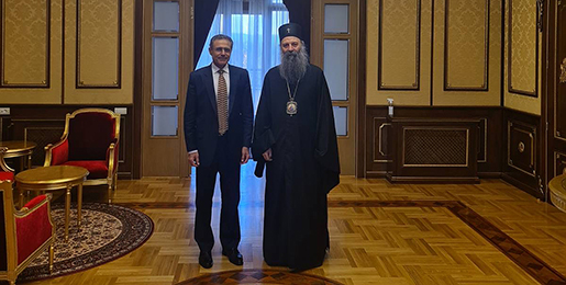Ο Πρέσβης της Κύπρου στον Πατριάρχη Σερβίας