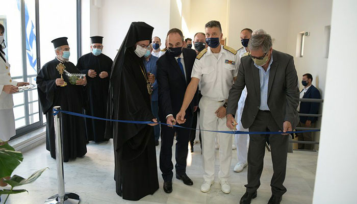 Ο Μητροπολίτης Πέτρας εγκαινίασε το νέο Λιμενικό Τμήμα Ελούντας