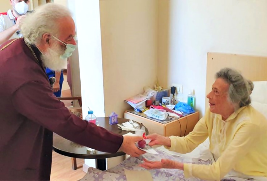 Ο Πατριάρχης Αλεξανδρείας στον Οίκο Ευγηρίας «ΜΑΝΝΑ»