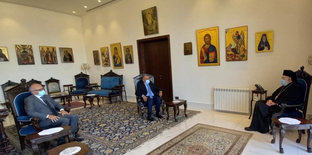 ظهر الخميس 6 أيار 2021 استقبل سيادة متروبوليت بيروت وتوابعها المطران الياس عوده