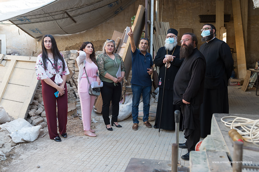 تفقّد أعمال ترميم الدار العربيّة الملاصقة للبطريركيّة