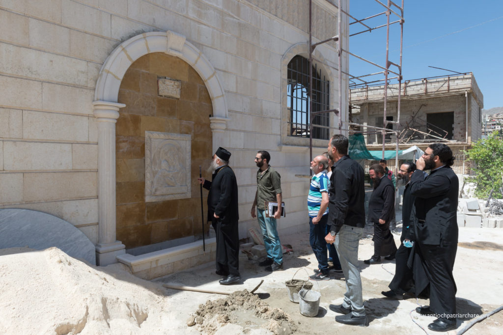 Ο Πατριάρχης Αντιοχείας επέβλεψε τις εργασίες στο Ναό της Θεοτόκου