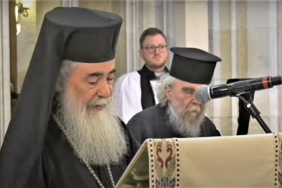 خطاب بطريرك المدينة المقدسة في تهنئة رئيس أساقفة الكنيسة الأنجليكانية الجديد في القدس