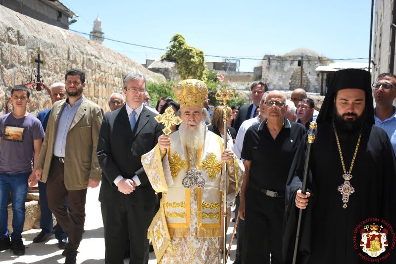 HIS BEATITUDE THE PATRIARCH OF JERUSALEM CELEBRATES THE DIVINE LITURGY IN RAMLE – ANCIENT ARIMATHAEA