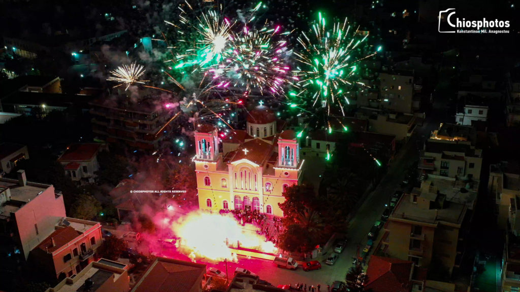 Εντυπωσιακή η Ανάσταση στην Ευαγγελίστρια της Χίου