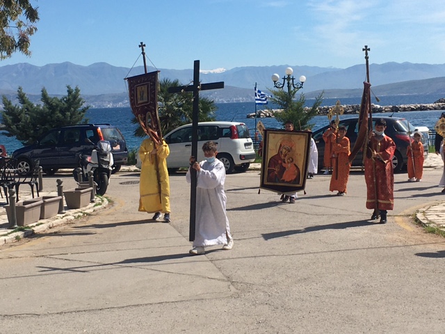 Περιφορά της Εικόνος της Παναγίας “Κασσωπίτρας” στην Κέρκυρα