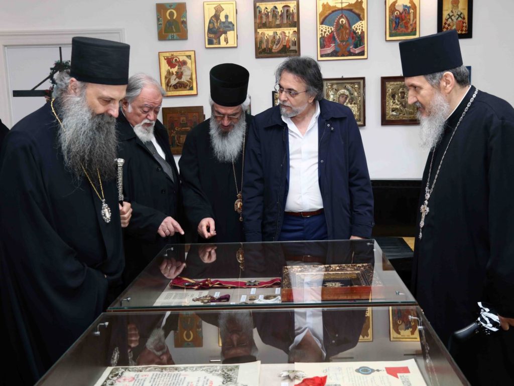Патријарх Порфирије отворио Спомен-собу патријарха Павла у манастиру Раковици