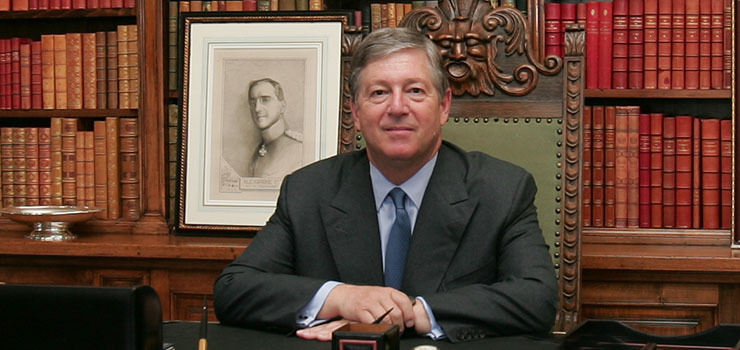 Crown Prince Alexander offers congratulations он The Lucy G. Moses Award