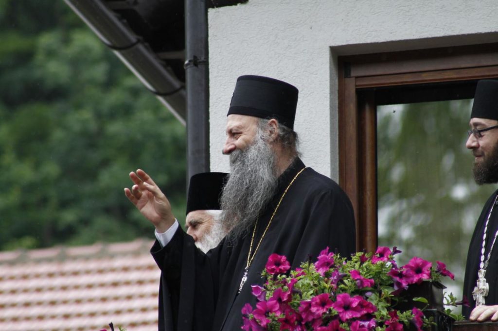 Патријарх српски Порфирије у манастиру Туману