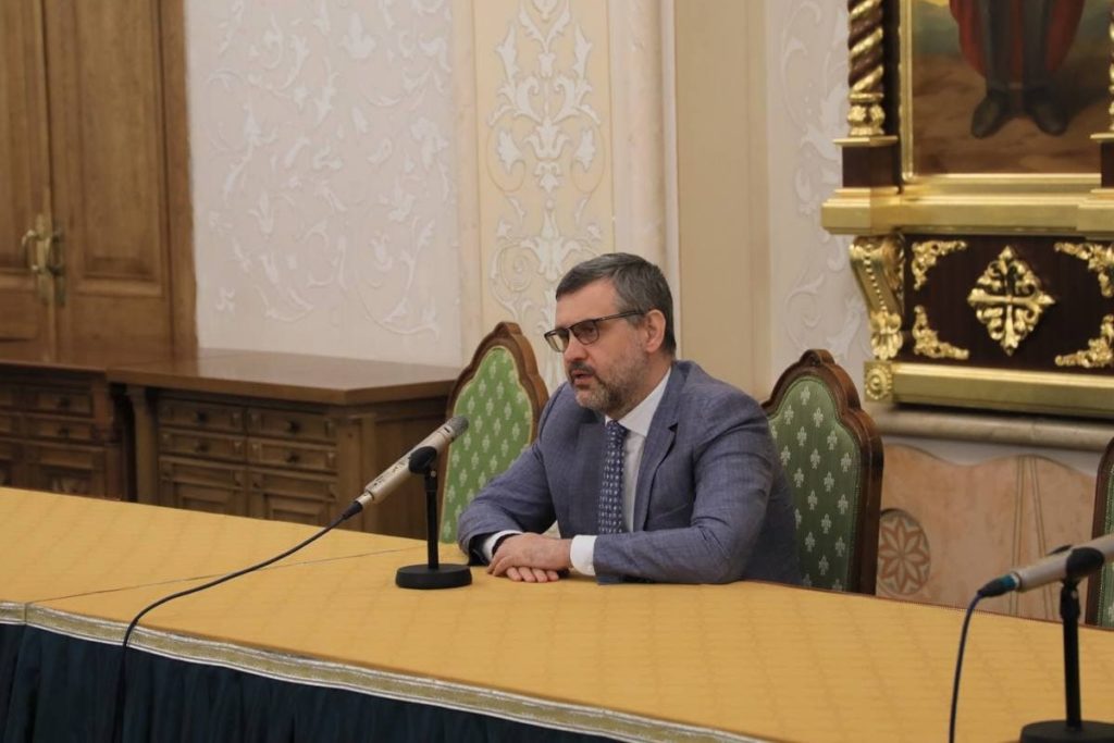 Встреча В.Р. Легойды с руководителями профильных епархиальных отделов прошла в Храме Христа Спасителя