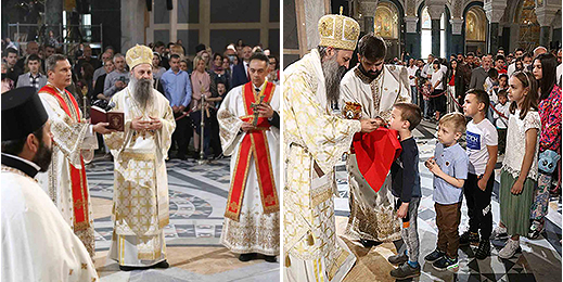 Patriarch Porfirije: Let us forgive all those who hate us with the Resurrection of Christ