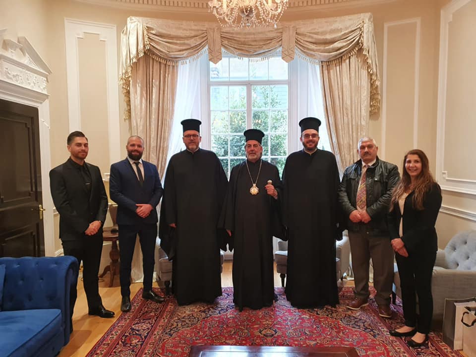 Archbishop of Thyateira & Great Britain receives representatives of Greek Cypriot Association of London Metro Police