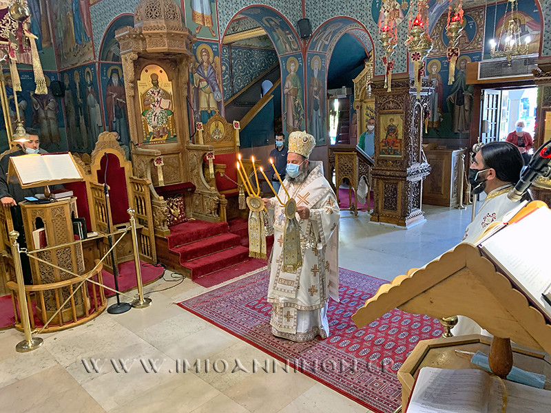 Στον Προσκυνηματικό Ναό του Αγίου Νεομάρτυρος Γεωργίου ο Μητροπολίτης Ιωαννίνων