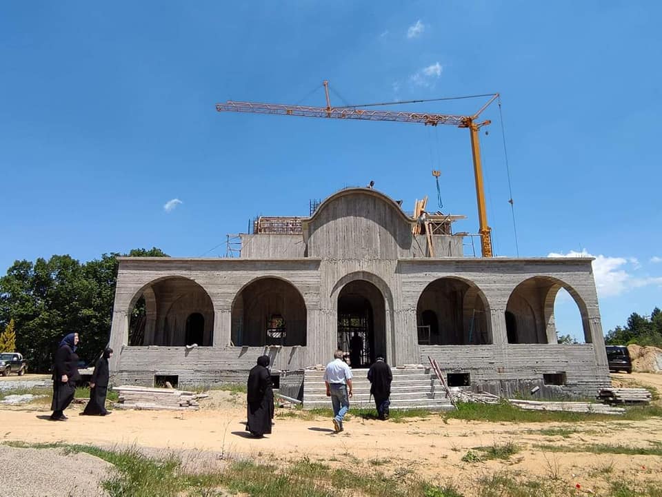 Γοργά προχωρούν οι εργασίες στην Ιερά Μονή Κοσμά του Αιτωλού Αρναίας