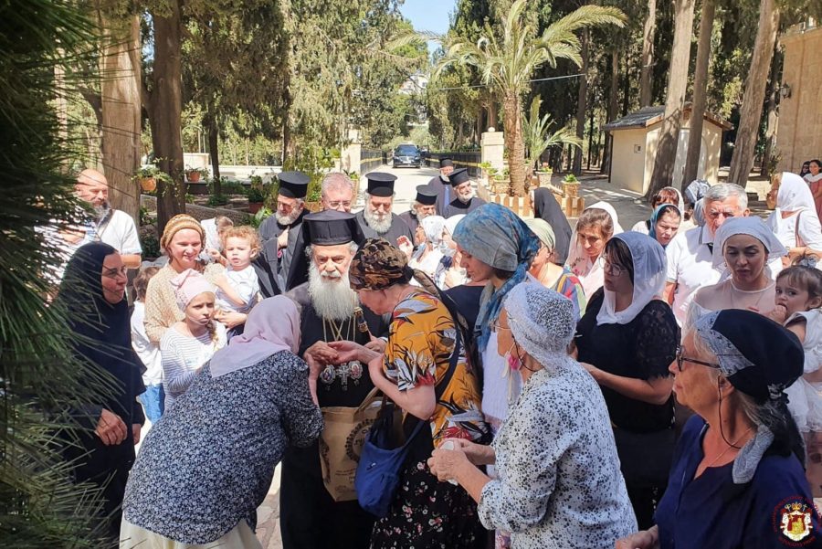 خطاب غبطة البطريرك ثيوفيلوس الثالث بمناسبة عيد الصعود على جبل الزيتون في دير إليونا الروسي