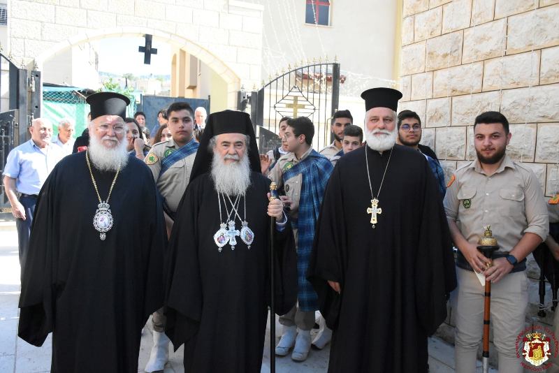 HIS BEATITUDE THE PATRIARCH OF JERUSALEM THEOPHILOS CELEBRATES THE DIVINE LITURGY IN TUR’AN OF GALILEE