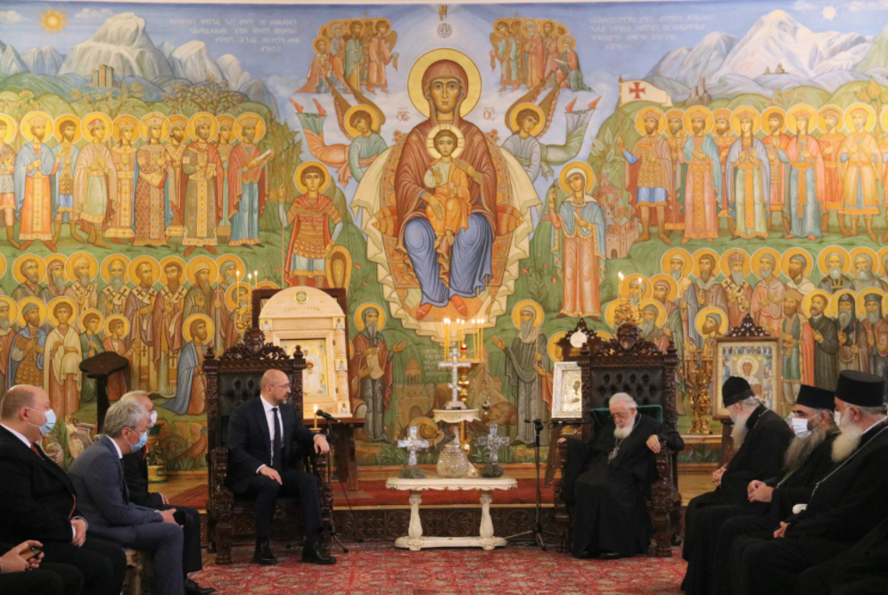 სრულიად საქართველოს კათოლიკოს-პატრიარქი უკრაინის პრემიერ-მინისტრს შეხვდა