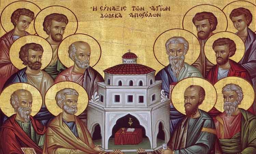 Synaxis of the 12 Holy Apostles today
