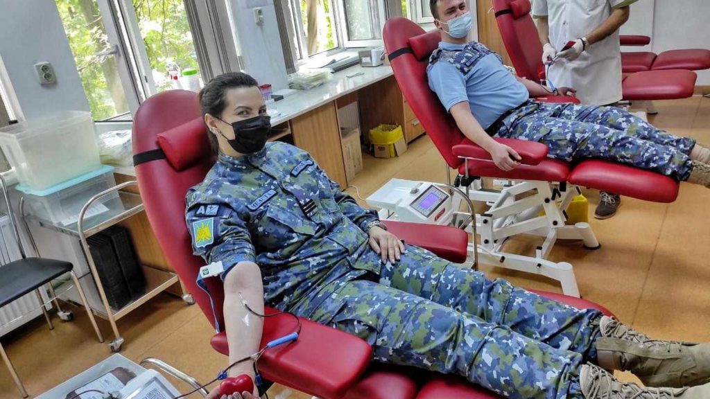 Eroism în vreme de pace: Cercetașii militari din Brigada 76 „Dacii” au donat sânge