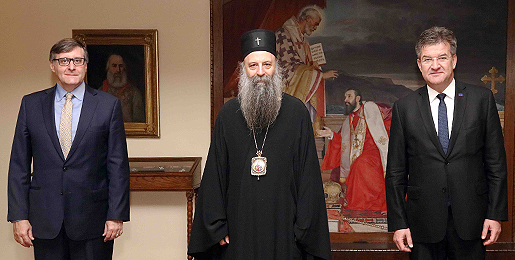 Envoys from USA and EU visited Serbian Patriarch