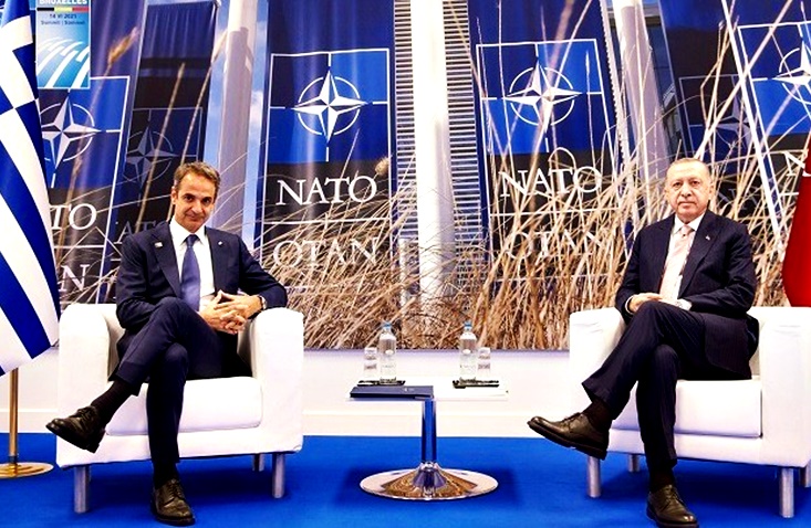 Σε θετικό κλίμα η συνάντηση Μητσοτάκη – Ερντογάν