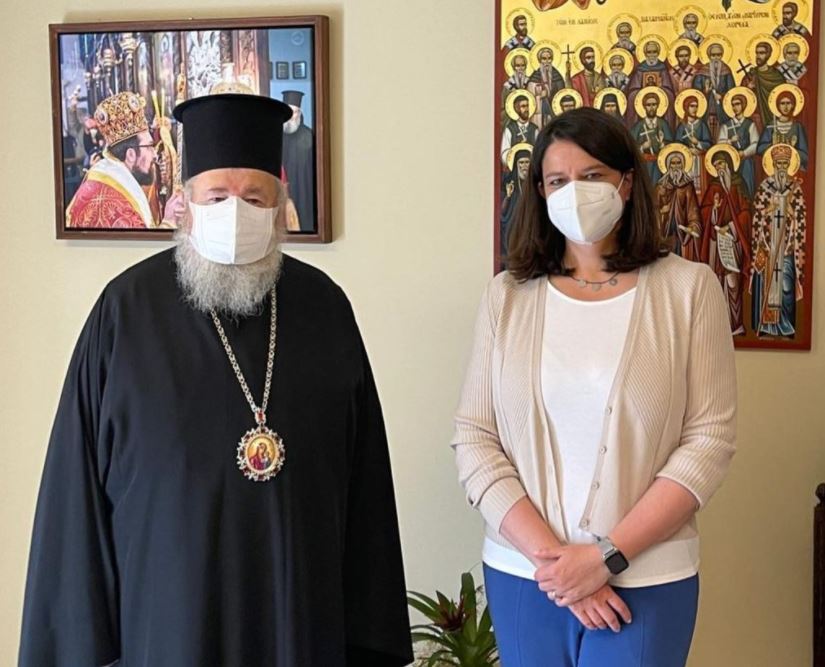 Η Νίκη Κεραμέως στα Χανιά και στον Σεβασμιώτατο Μητροπολίτη