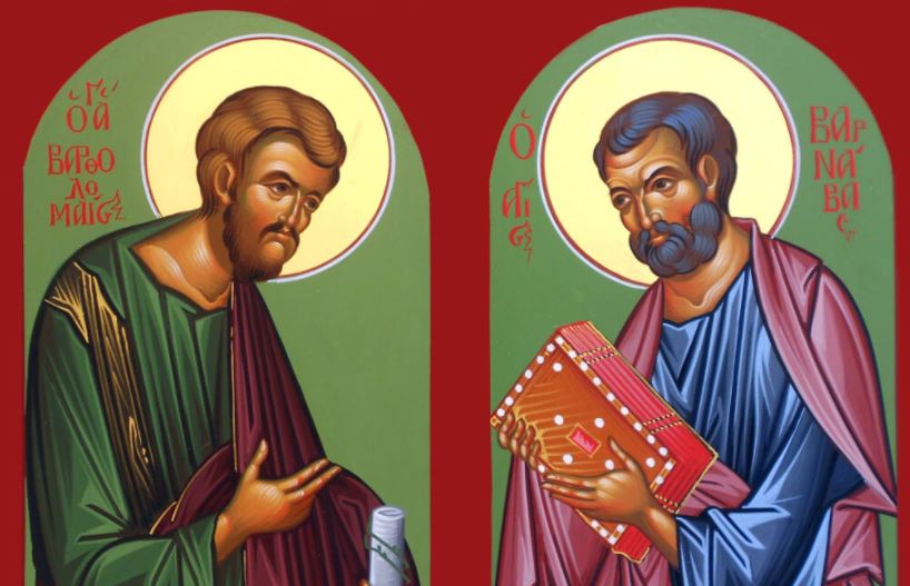 Οι Άγιοι απόστολοι Βαρθολομαίος και Βαρνάβας