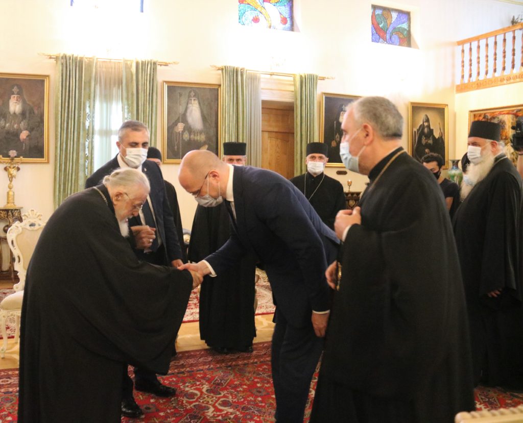 Με τον Πρωθυπουργό της Ουκρανίας συναντήθηκε ο Πατριάρχης Γεωργίας