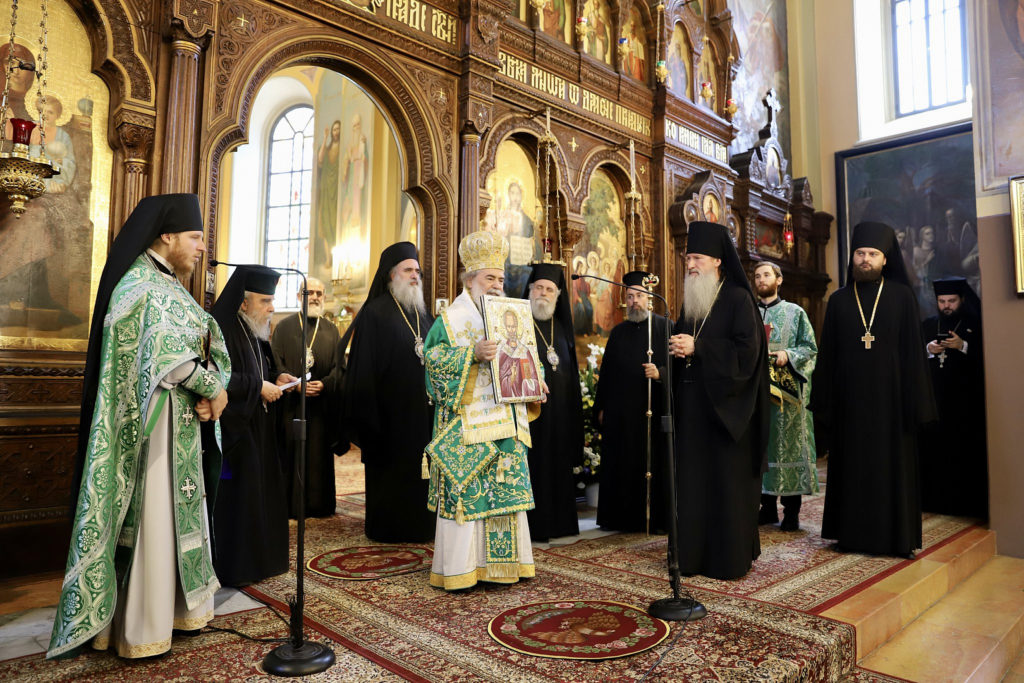 Στη Ρωσική Εκκλησιαστική Αποστολή ο Πατριάρχης Θεόφιλος