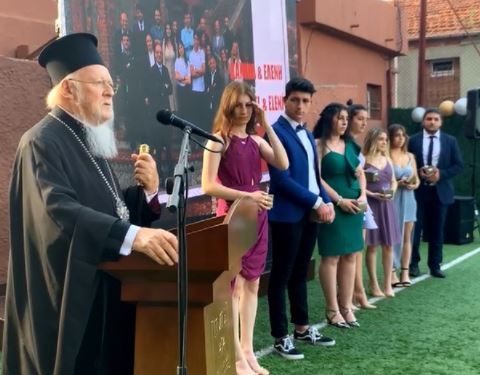 Ecumenical Patriarch attends seniors’ graduation ceremony at Constantinople’s Great School of the Nation