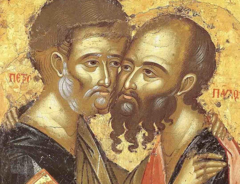 Μνήμη των Πρωτοκορυφαίων Αποστόλων Πέτρου και Παύλου