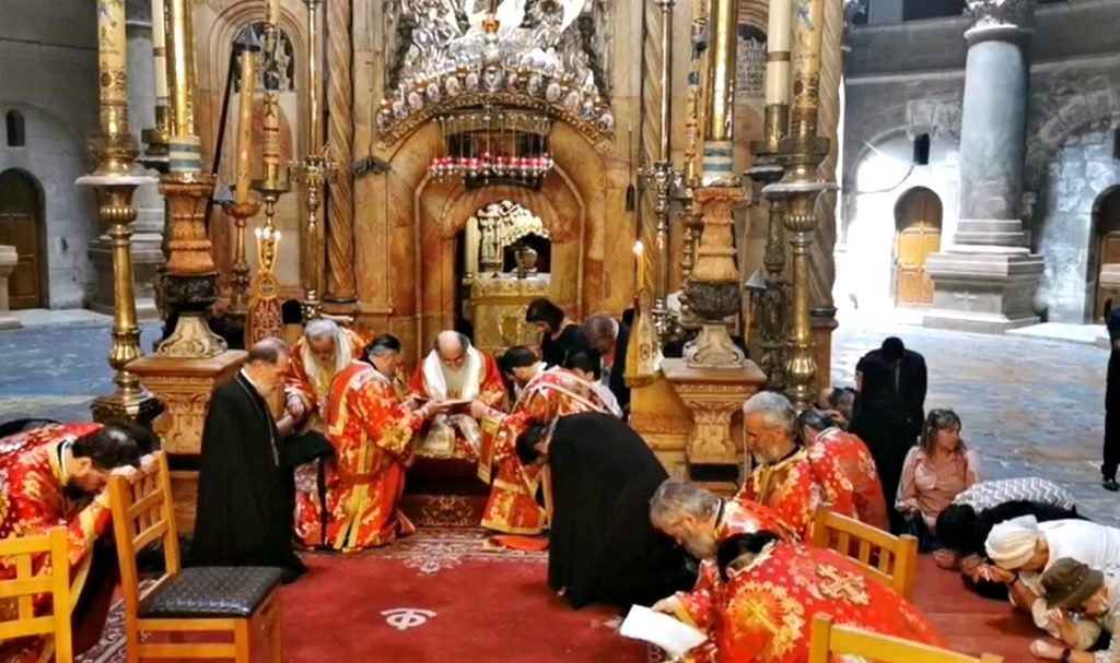 Holy Pentecost celebrated by Patriarchate of Jerusalem
