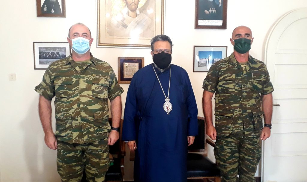 Στον Μητροπολίτη Μεσσηνίας ο νέος Διοικητής της 77 ΜΕ