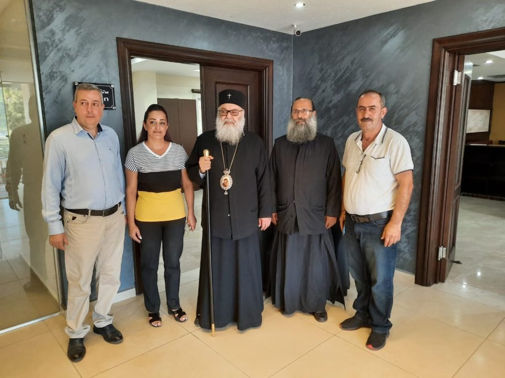 زيارة تفقدية لأعمال الترميم والتجديد في مركز النعمة في دير القديس جاورجيوس الحميراء- وادي النصارى.