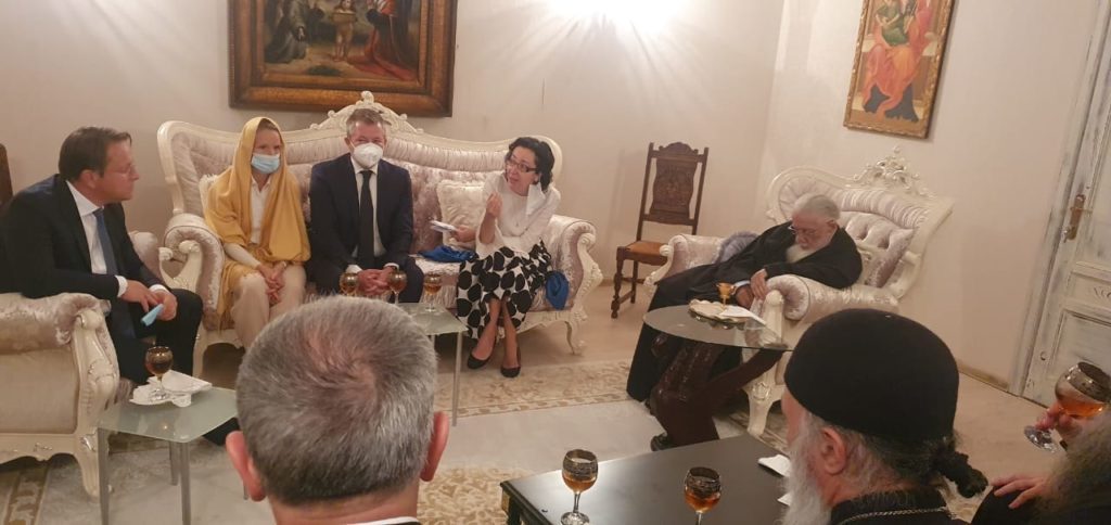 Catholicos-Patriarch of All Georgia receives visiting EU Commissioner for Neighborhood & Enlargement 
