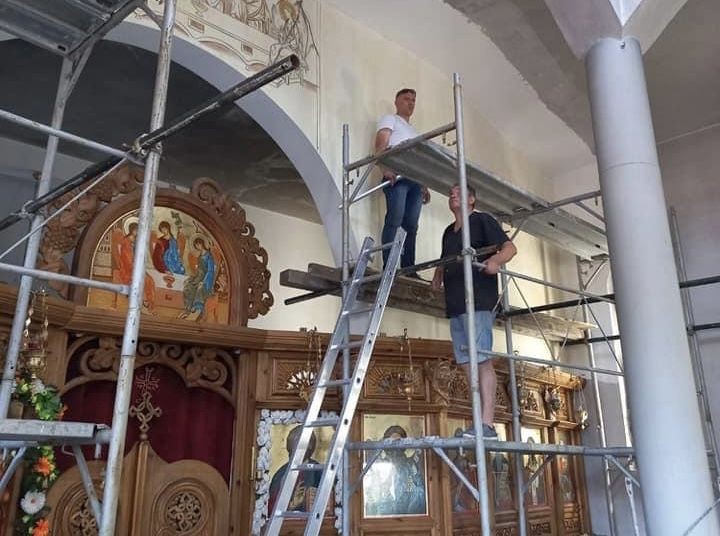 Започна изографисването на храм “Свети Георги Победоносец” в село Черниче