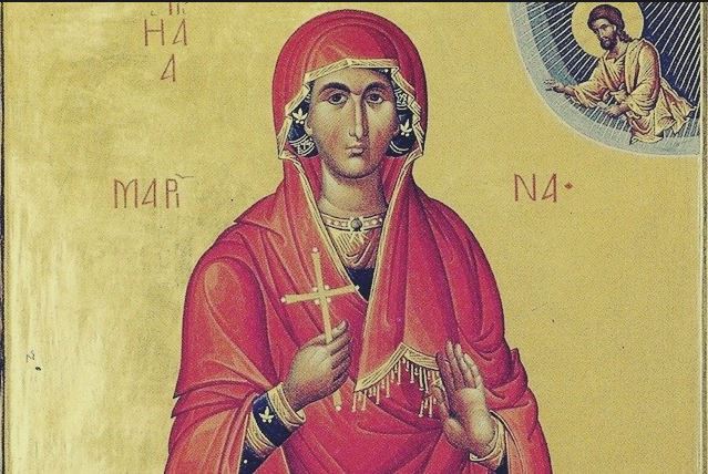 Η Αγία και Μεγαλομάρτυς Μαρίνα