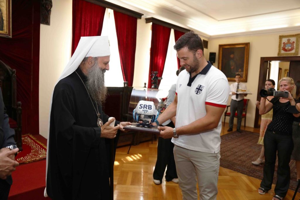 Patriarch blessed Serbian water polo players