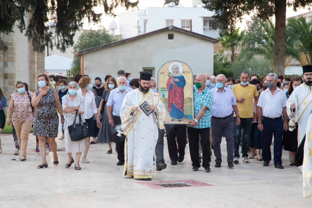 Ο Αρχιεπίσκοπος Κύπρου στην πανήγυρη της Αγίας Παρασκευής Λακατάμειας