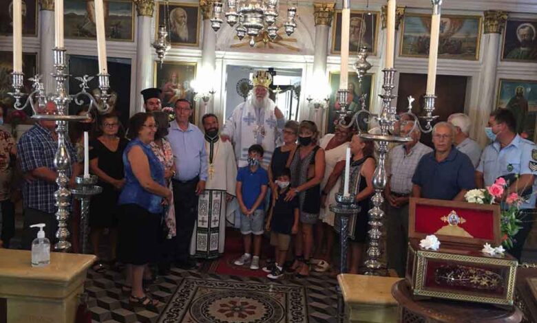 Ο Μητροπολίτης Κερκύρας στην Ερείκουσα