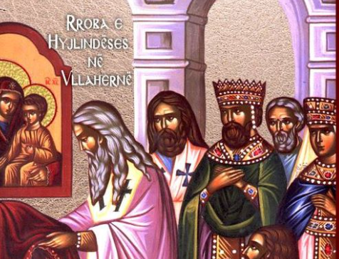 Vendosja e rrobës së Hyjlindëses në Vllahernë