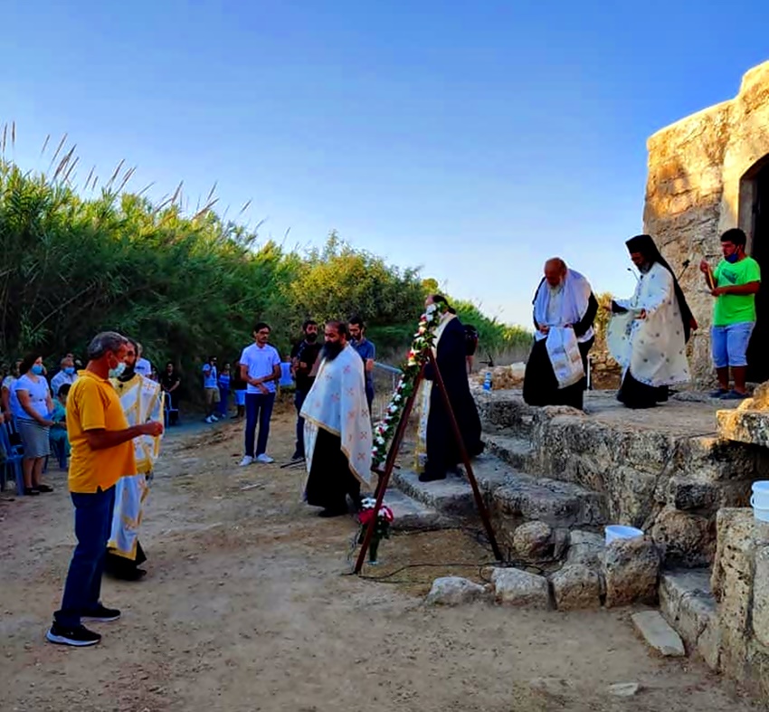 Εσπερινός της Αγίας Μαρίνας στη Νεκρή Ζώνη (ΦΩΤΟ)
