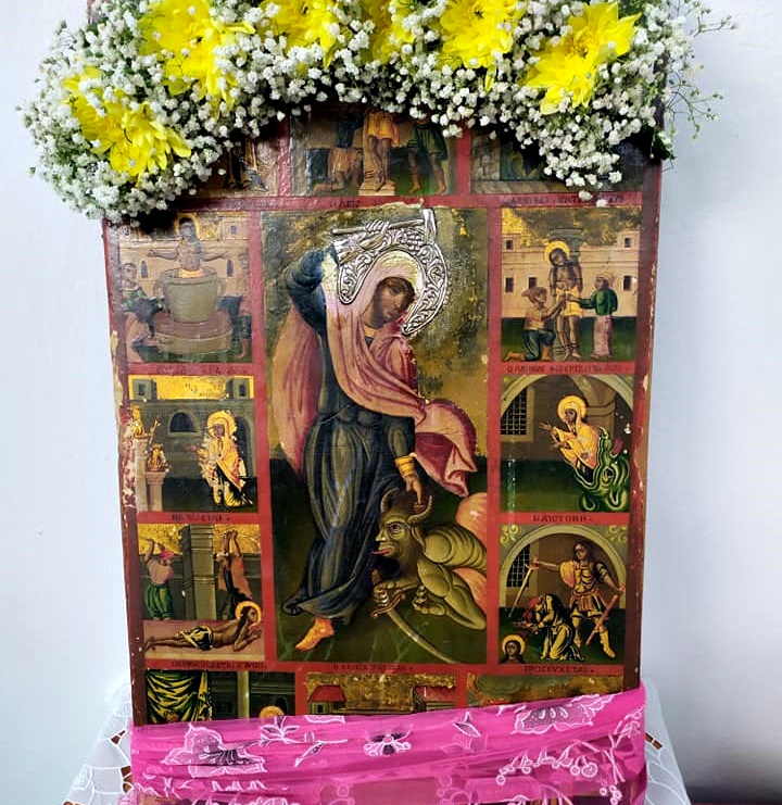 Λάμπει η Αγία Μαρίνα στο ξωκκλήσι της Σύμης (ΦΩΤΟ)