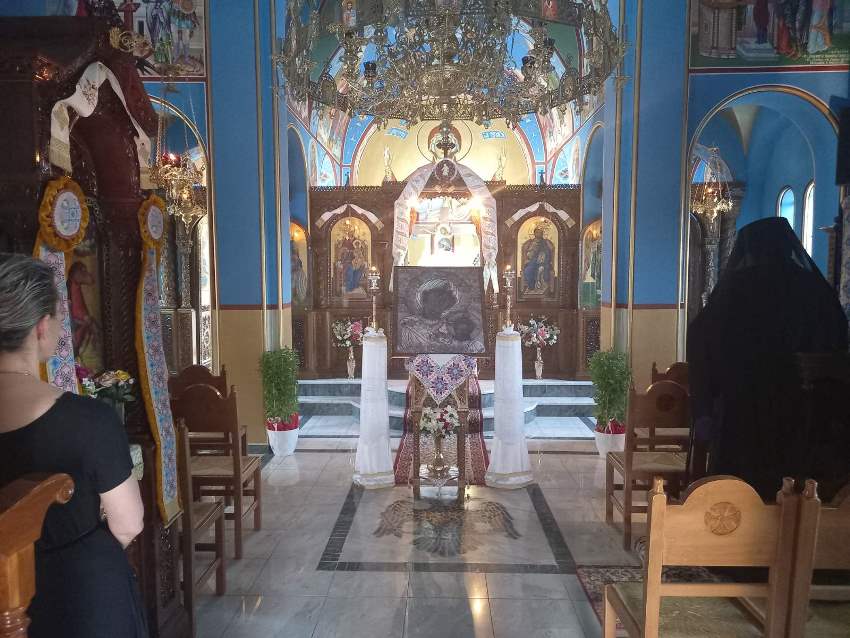 Παράκληση στην Ι. Μονή Αγίου Δημητρίου από τον Μητροπολίτη Κορίνθου