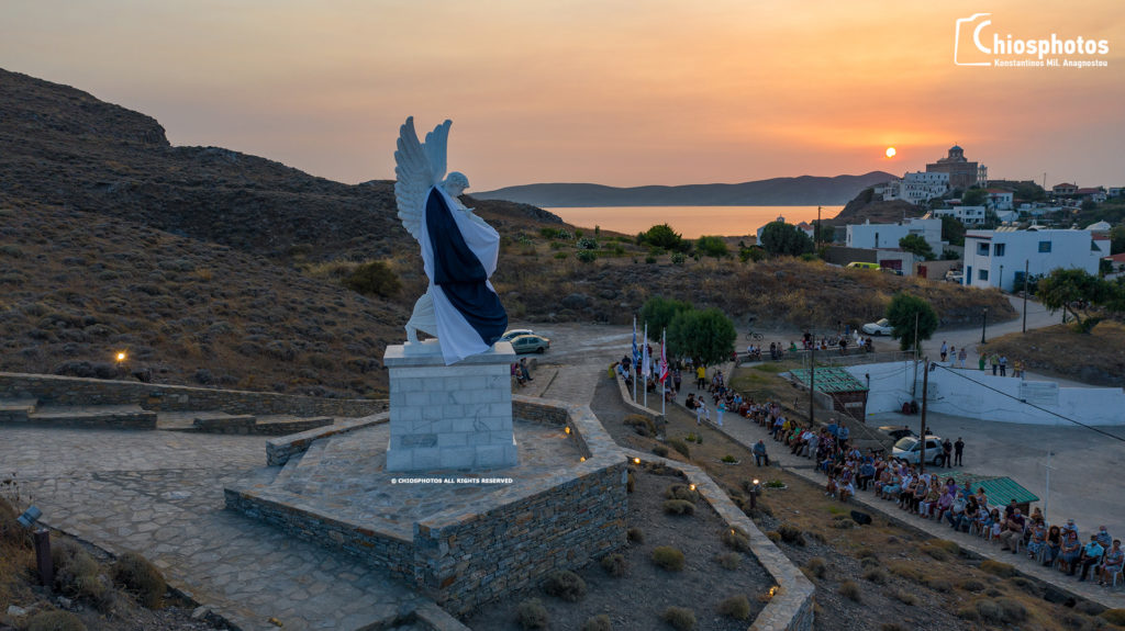 Αποκαλύφθηκε το άγαλμα της Δόξας των Ψαρών στη Μαύρη Ράχη