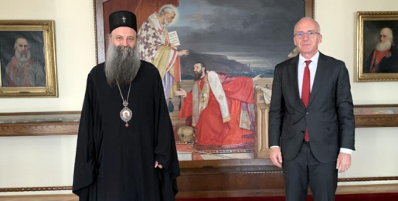 Συνάντηση Πατριάρχη Σερβίας με τον Πρέσβη της Γερμανίας