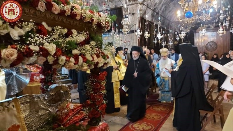 خدمة صلاة جناز رقاد سيدتنا والدة الإله في البطريركية