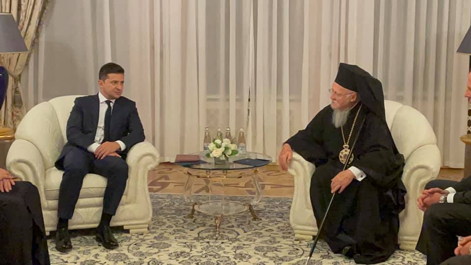 Στον Πρόεδρο της Ουκρανίας ο Οικουμενικός Πατριάρχης
