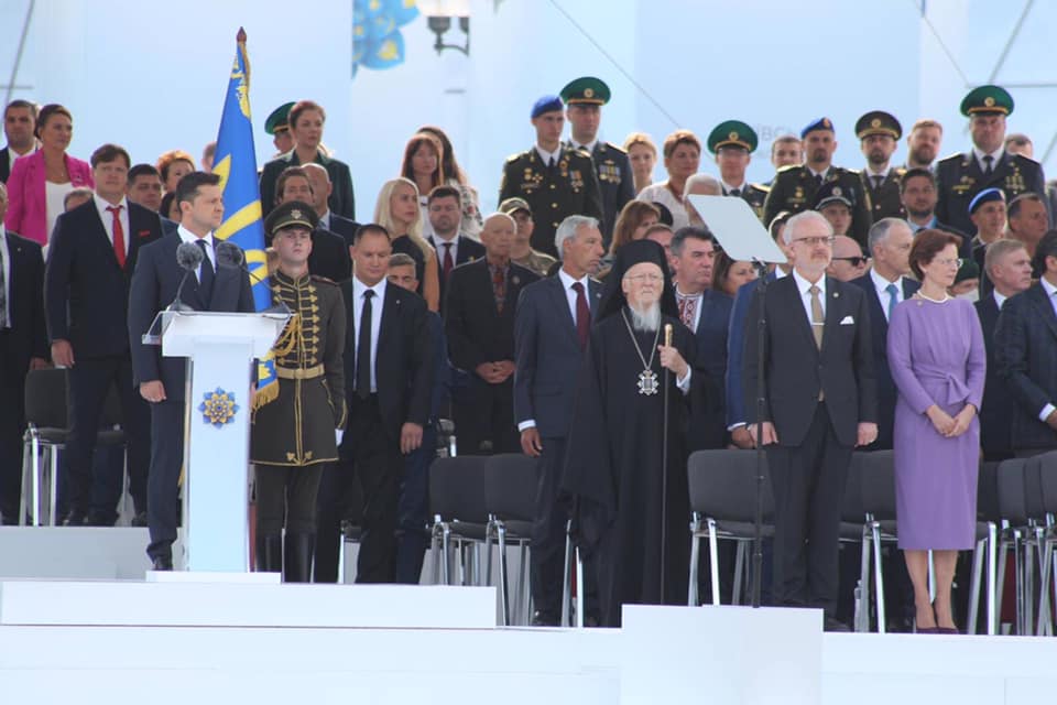 Στις εκδηλώσεις για την ανεξαρτησία του Ουκρανικού Κράτους ο Πατριάρχης